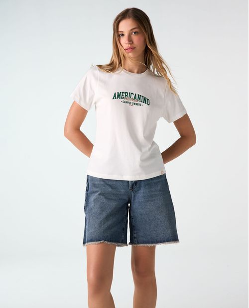 Camiseta Manga Corta Algodón Masculina