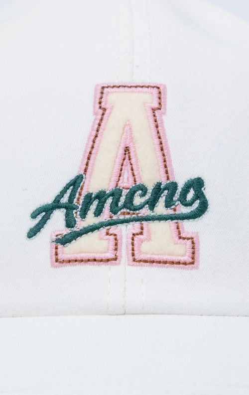 Gorra seis cascos con bordado para mujer