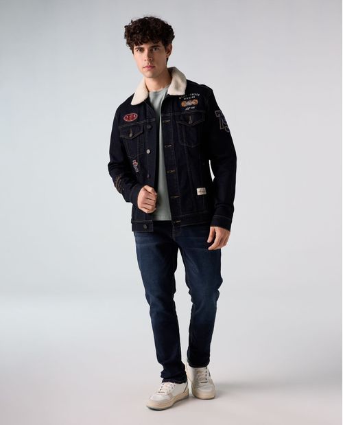Jean Tapered tono oscuro para hombre