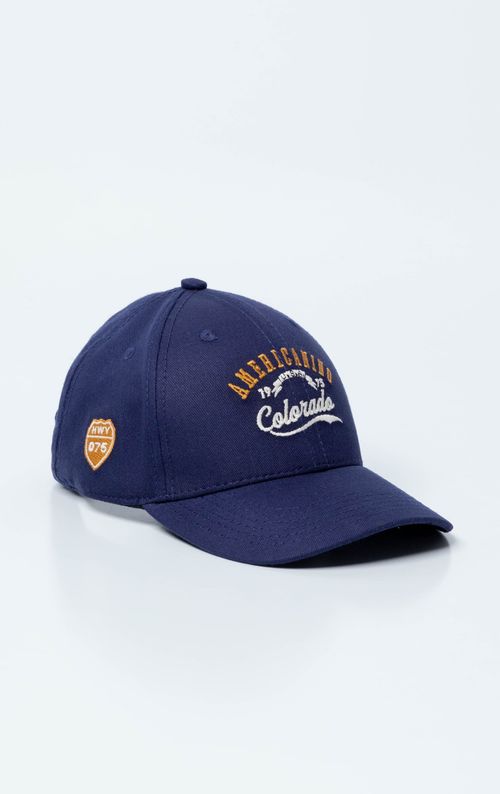 Gorra seis cascos con bordado para hombre