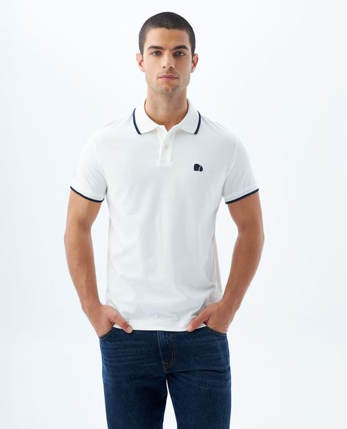 Polo Slim con aplique para hombre