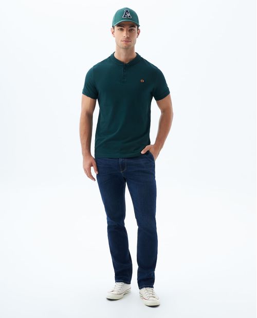 Polo Slim cuello neru para hombre