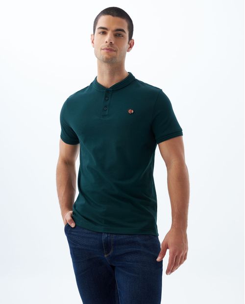 Polo Slim cuello neru para hombre