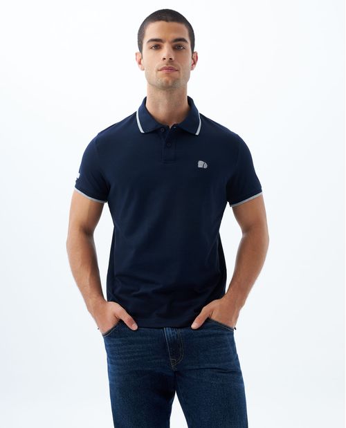 Polo Slim con aplique para hombre