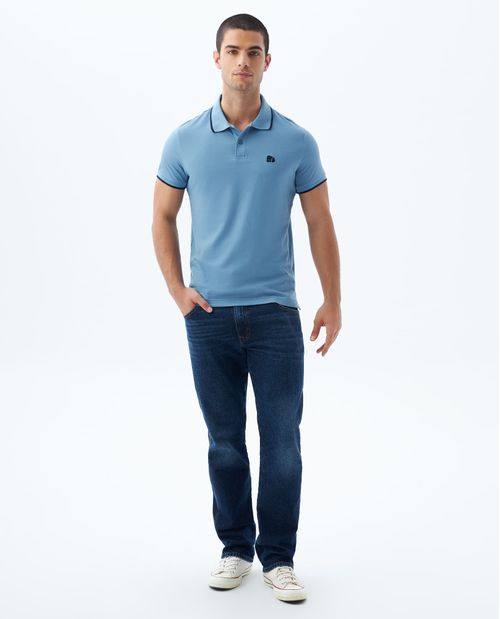 Polo Slim con aplique para hombre