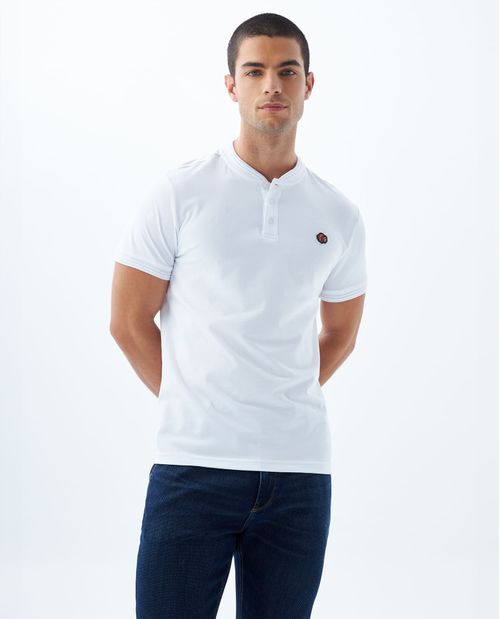 Polo Slim cuello neru para hombre