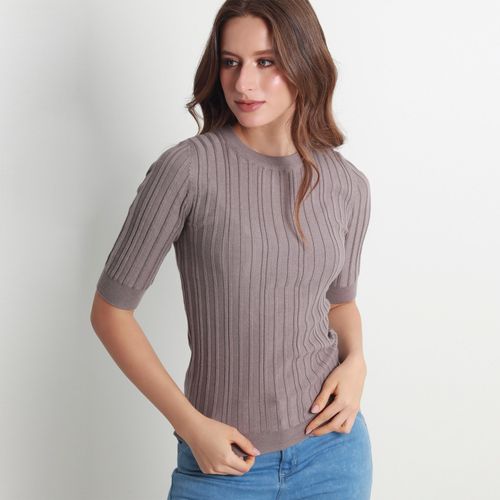 Sweater Cuello Manga Corta