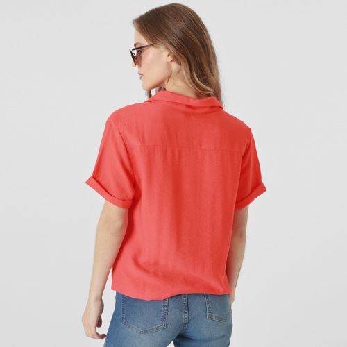 Blusa Cuello Sport Manga Corta