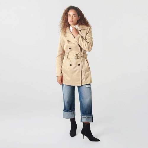Chaqueta Tipo Gabardina Manga Larga Cuello Sport