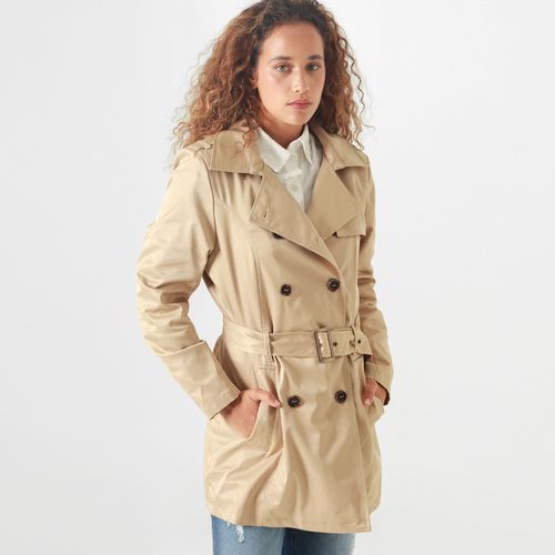 Chaqueta Tipo Gabardina Manga Larga Cuello Sport