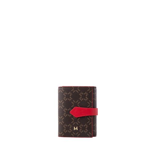 Billetera Tamara Mediana Cafe Rojo Primario Básico