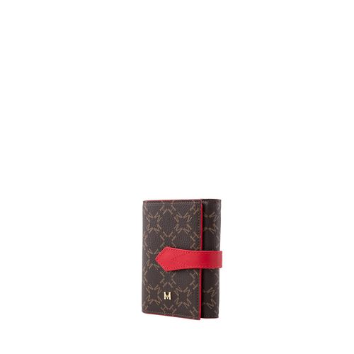 Billetera Tamara Mediana Cafe Rojo Primario Básico