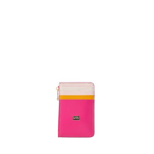 Tarjetero 8 Tarjetas Con Zip Rosado Collorfull