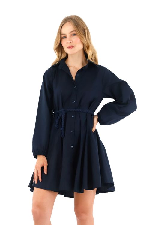 Vestido Corto Bari Azul_Osc