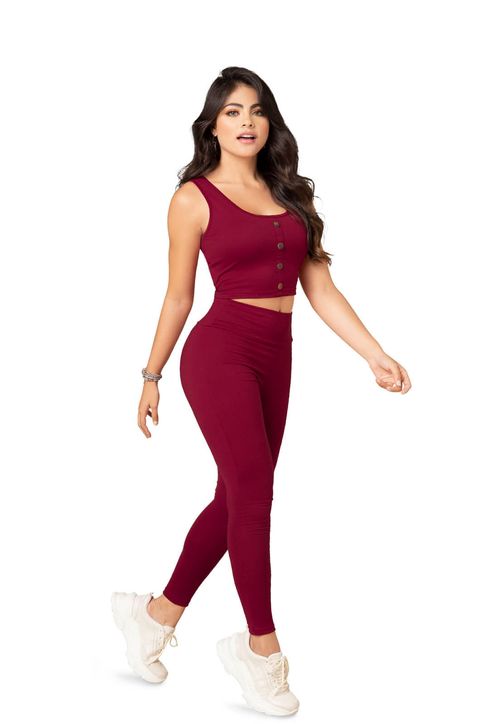 Conjunto Mujer Vinotinto 87146