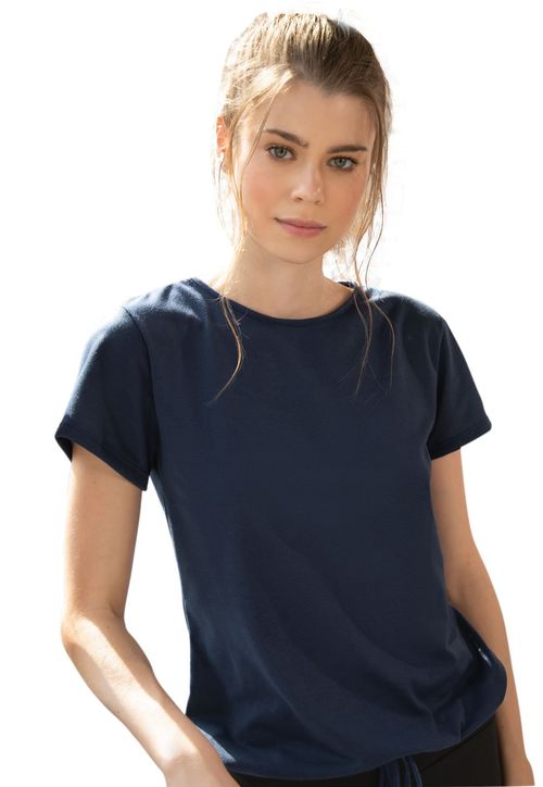 Camiseta Para Mujer Azul Navy Rutta