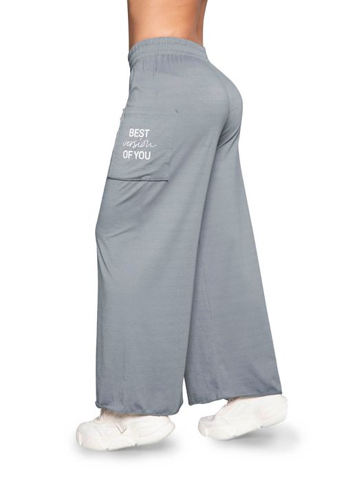Pantalón Sudadera Mujer Gris FI 3624