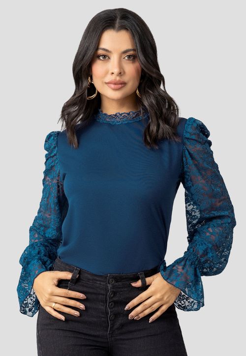 Blusa Mujer Azul Profundo Mp 110416