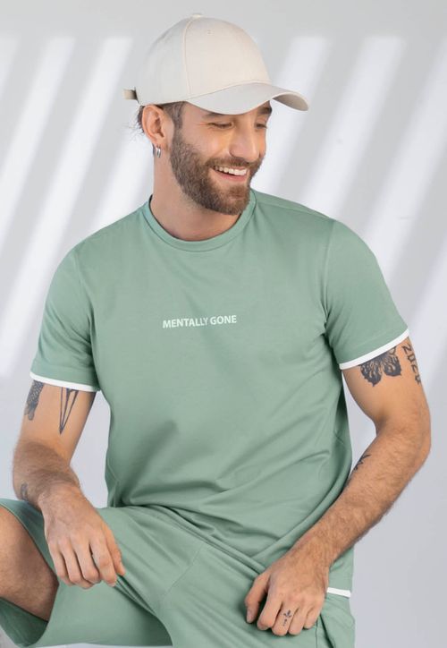 Camiseta Hombre Verde Oliva Rutta 1900