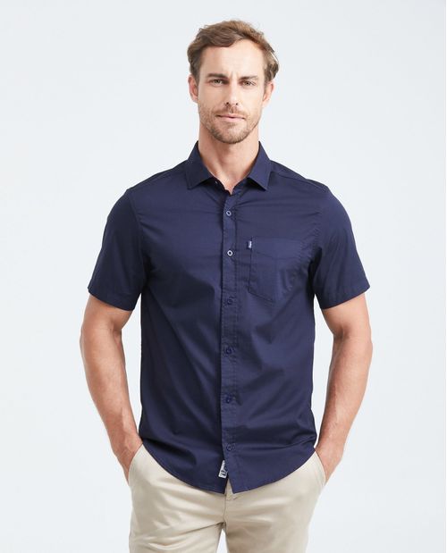 Camisa Manga Corta Algodón Masculino