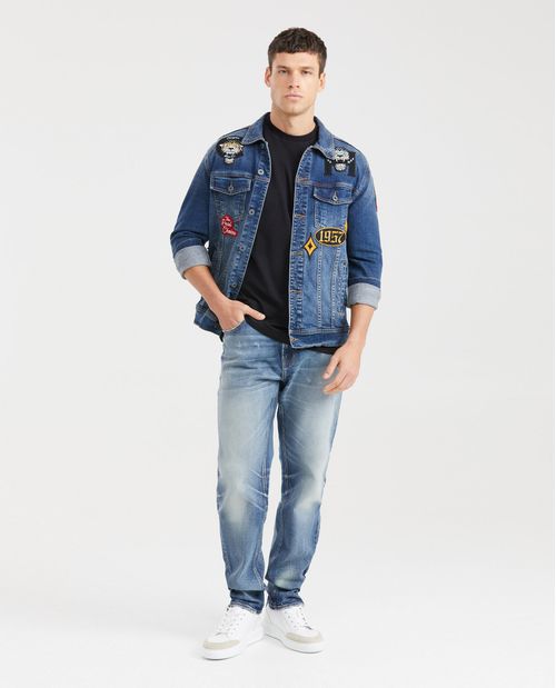 Camiseta Básica de Hombre, Slim Fit Cuello Redondo - 100% Algodón