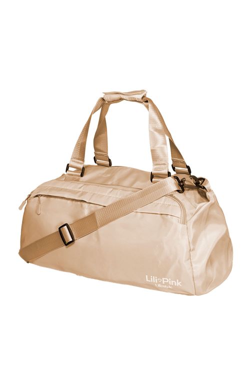Bolso deportivo con compartimientos externos y asa