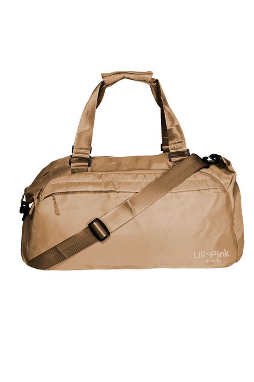 Bolso deportivo con compartimientos externos y asa