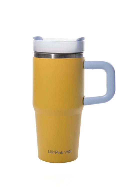 Termo portátil de 420ml con manija y pitillo