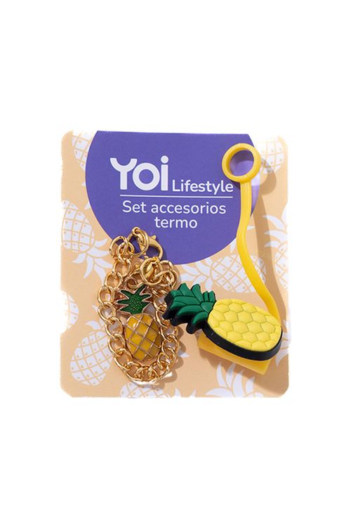 Set accesorios para termo en forma de piña