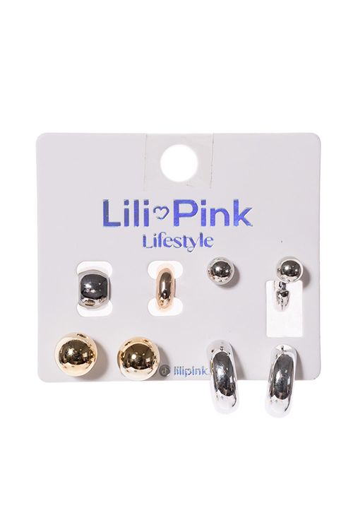 Set aretes x3 und + earcuff x2 und