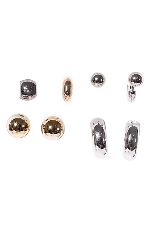 Set aretes x3 und + earcuff x2 und