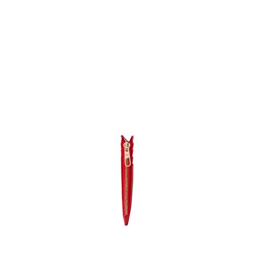 Tarjetero 8 Tarjetas Con Zip Rojo Cayena Granate
