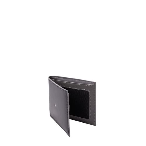Billetera Slim Horizontal Negro Grafito Castellano