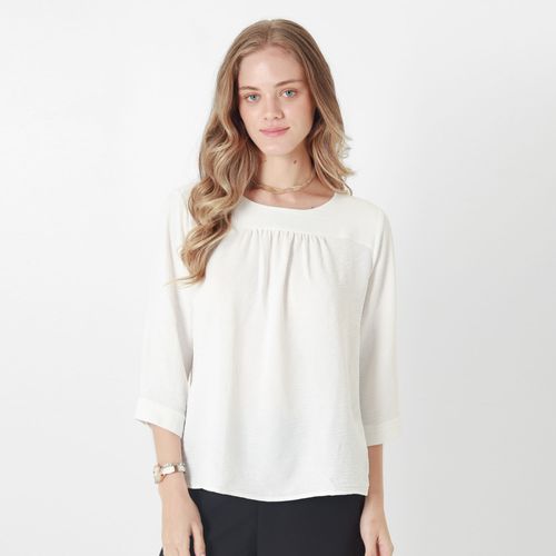 Blusa Cuello Redondo Manga 3Cuartos