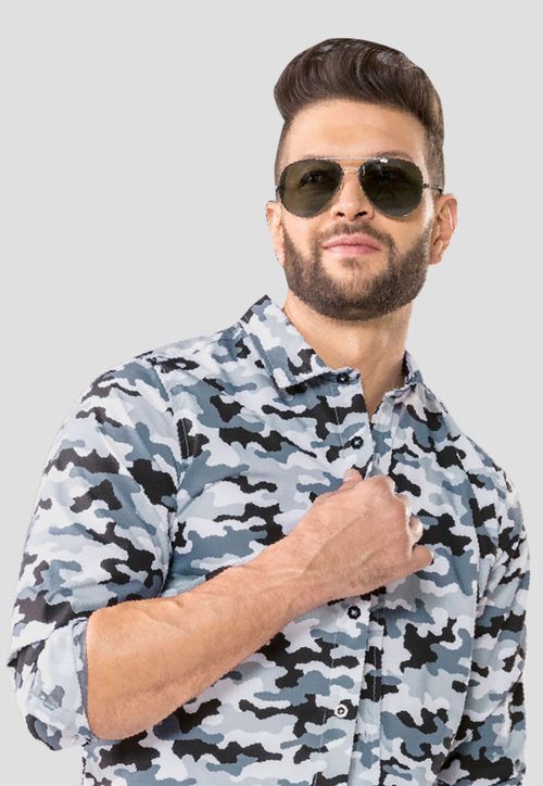 Camisa Hombre Estampado Mp 102039