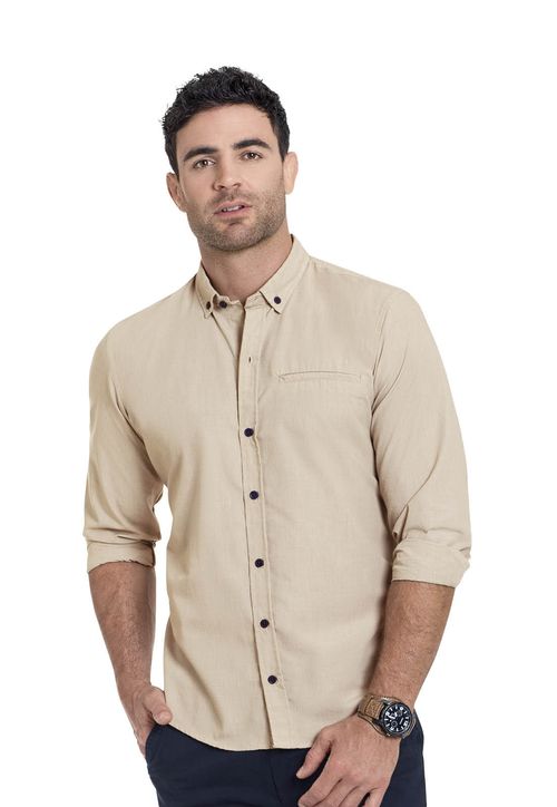 Camisa Adulto Masculino Caqui MP