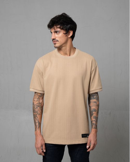 Camiseta oversize texturizada para hombre