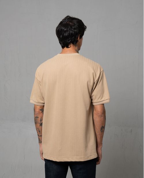 Camiseta oversize texturizada para hombre