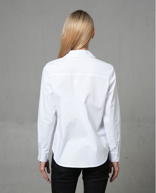 Camisa manga larga en lyocell para mujer