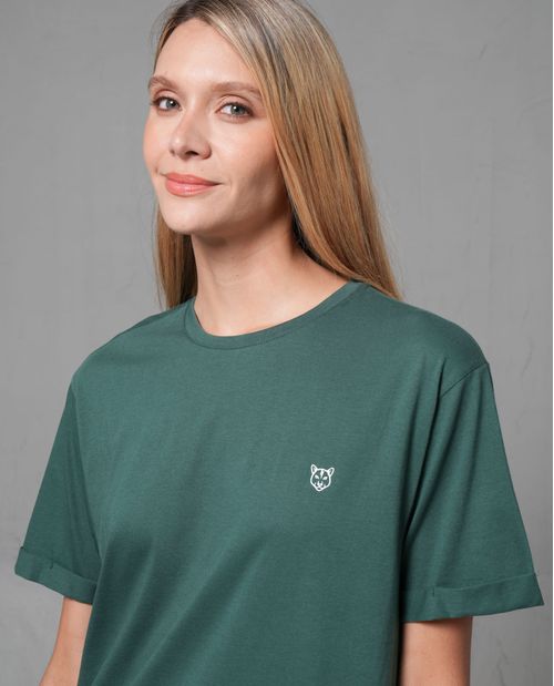 Camiseta básica con puma estampado para mujer