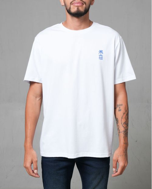 Camiseta manga corta estampada para hombre
