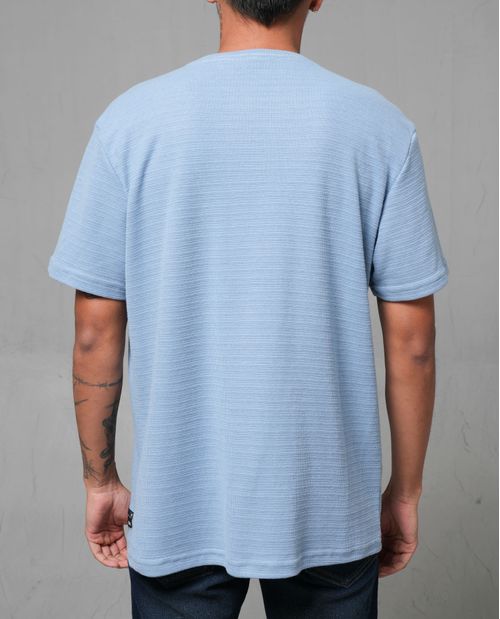 Camiseta en tela con textura para hombre