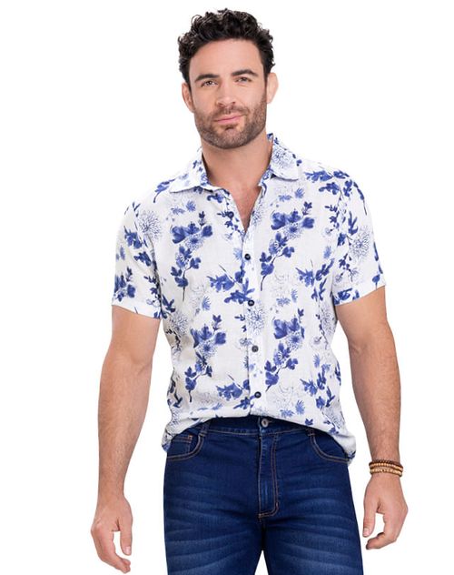 Camisa Hombre Blanco Mp 9969