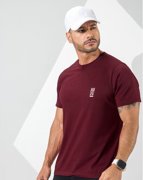 Camiseta Hombre Vinotinto Mp 7766