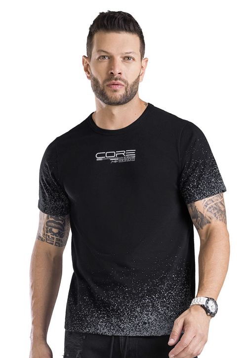 Camiseta Hombre Negro Mp 5121