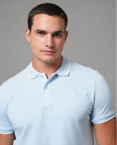 Polo en tejido piqué para hombre