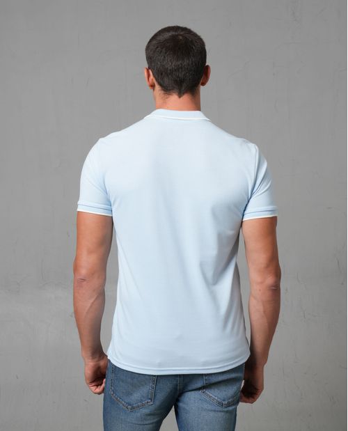 Polo en tejido piqué para hombre