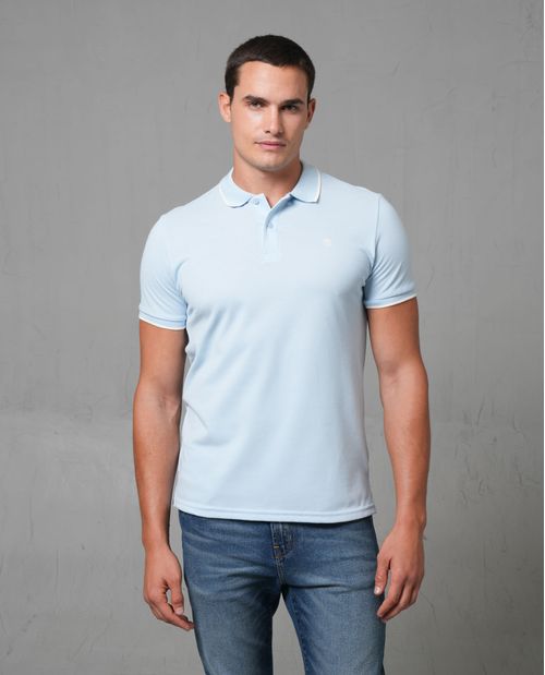 Polo en tejido piqué para hombre