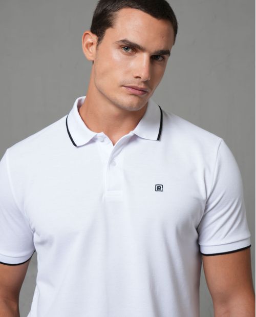 Polo en tejido piqué para hombre