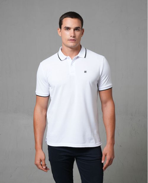 Polo en tejido piqué para hombre